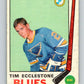 1969-70 O-Pee-Chee #179 Tim Ecclestone  St. Louis Blues  V1750