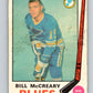 1969-70 O-Pee-Chee #181 Bill McCreary  St. Louis Blues  V1767