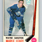 1969-70 O-Pee-Chee #184 Wayne Carleton  Toronto Maple Leafs  V1776
