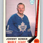 1969-70 O-Pee-Chee #187 Johnny Bower  Toronto Maple Leafs  V1797