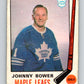 1969-70 O-Pee-Chee #187 Johnny Bower  Toronto Maple Leafs  V1803