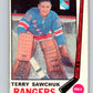 1969-70 O-Pee-Chee #189 Terry Sawchuk  New York Rangers  V1816