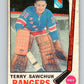 1969-70 O-Pee-Chee #189 Terry Sawchuk  New York Rangers  V1822