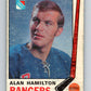 1969-70 O-Pee-Chee #192 Al Hamilton  New York Rangers  V1833