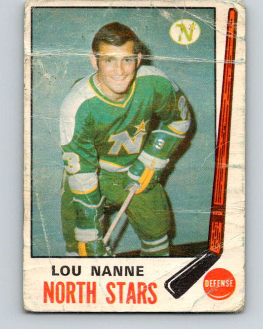 1969-70 O-Pee-Chee #198 Lou Nanne  RC Rookie Minnesota North Stars  V1856