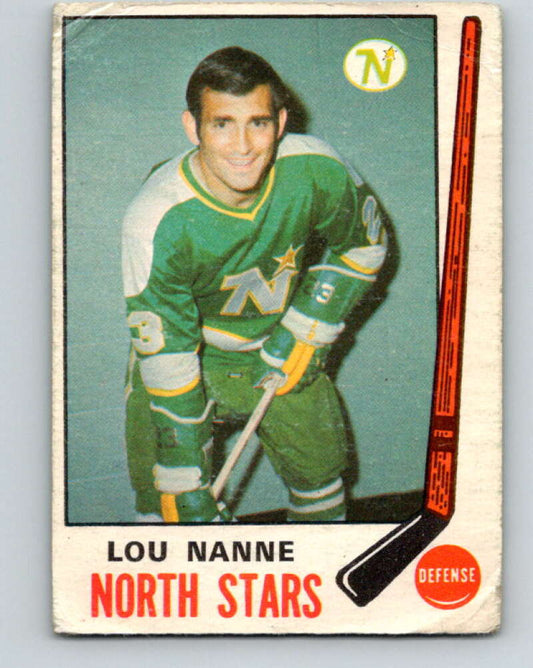 1969-70 O-Pee-Chee #198 Lou Nanne  RC Rookie Minnesota North Stars  V1859