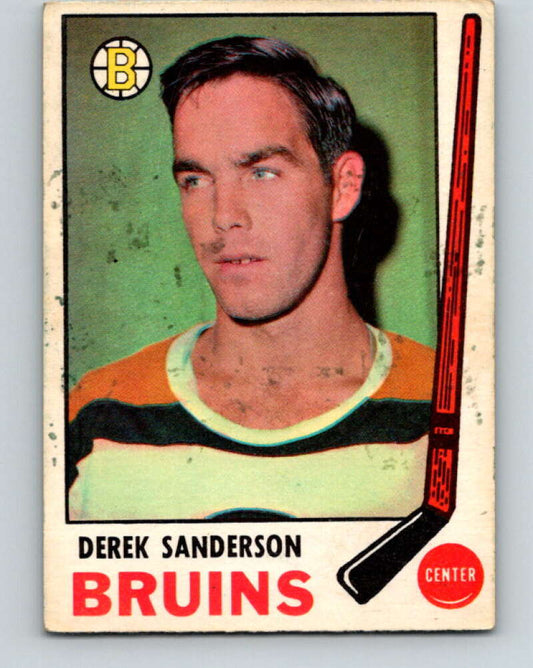 1969-70 O-Pee-Chee #201 Derek Sanderson  Boston Bruins  V1875