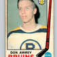 1969-70 O-Pee-Chee #203 Don Awrey  Boston Bruins  V1890