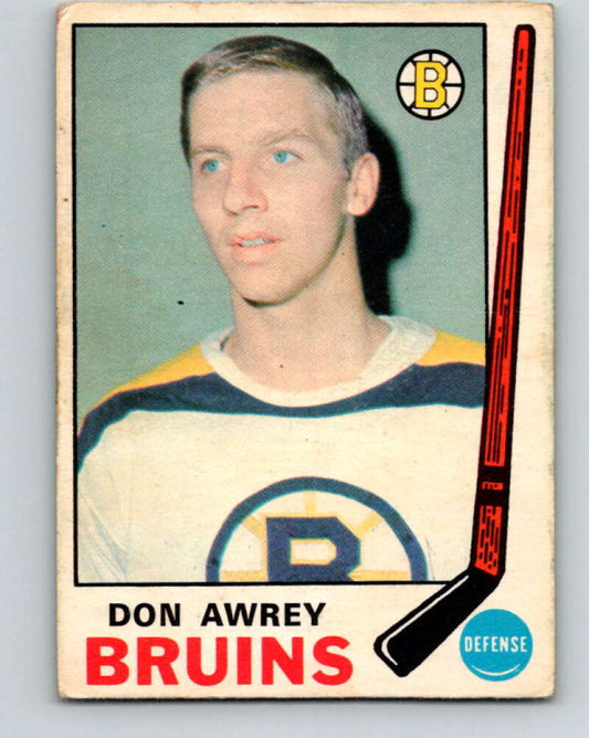 1969-70 O-Pee-Chee #203 Don Awrey  Boston Bruins  V1890