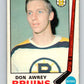 1969-70 O-Pee-Chee #203 Don Awrey  Boston Bruins  V1891