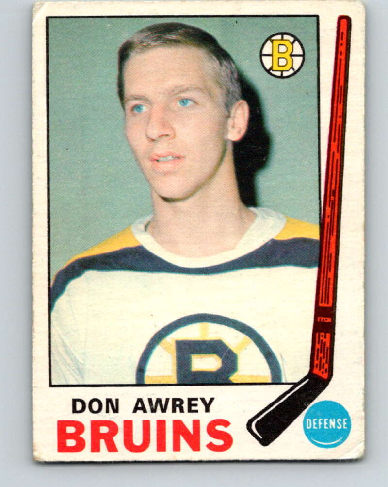 1969-70 O-Pee-Chee #203 Don Awrey  Boston Bruins  V1891