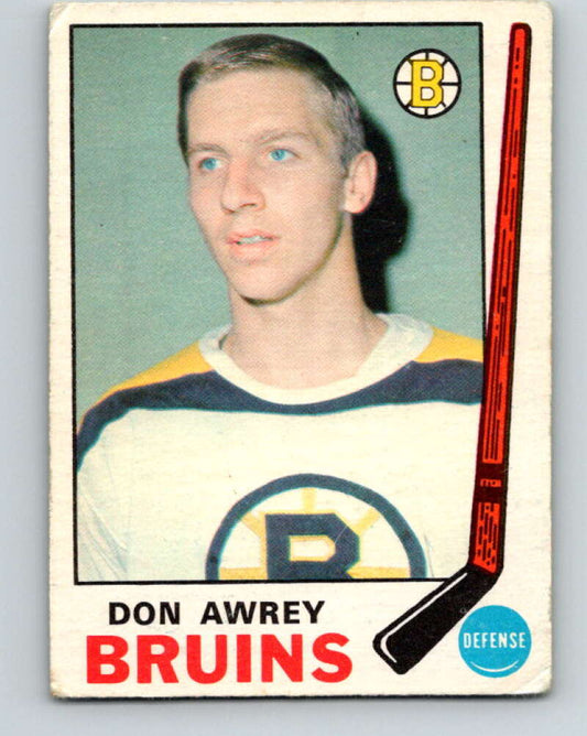 1969-70 O-Pee-Chee #203 Don Awrey  Boston Bruins  V1891
