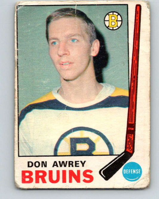 1969-70 O-Pee-Chee #203 Don Awrey  Boston Bruins  V1893