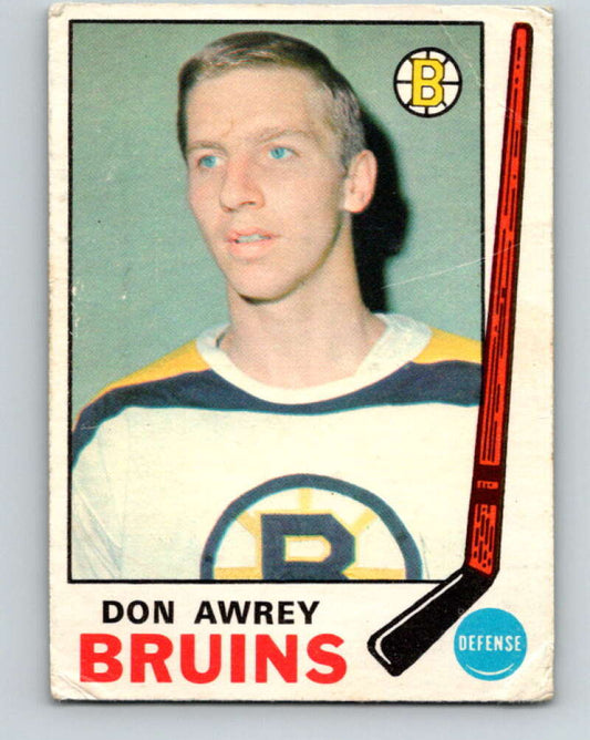1969-70 O-Pee-Chee #203 Don Awrey  Boston Bruins  V1894