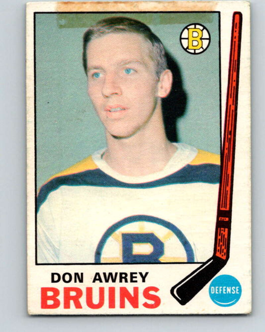 1969-70 O-Pee-Chee #203 Don Awrey  Boston Bruins  V1895