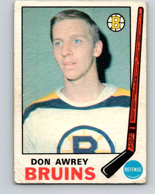 1969-70 O-Pee-Chee #203 Don Awrey  Boston Bruins  V1896