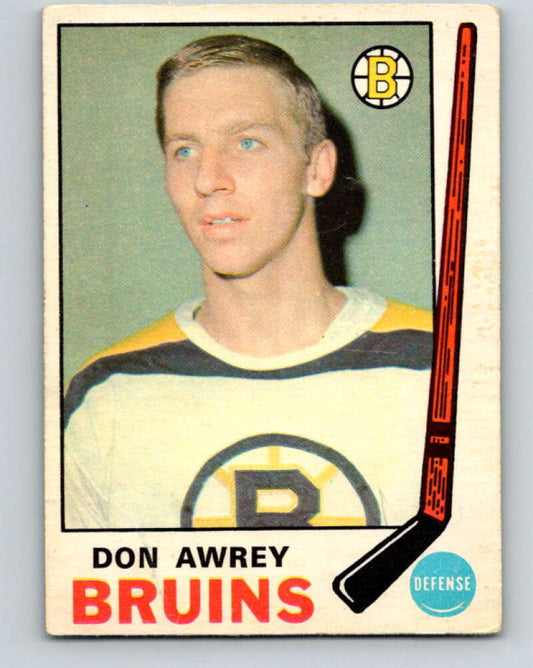 1969-70 O-Pee-Chee #203 Don Awrey  Boston Bruins  V1897