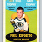 1969-70 O-Pee-Chee #205a Phil Esposito Art/Hart Trophy  Boston Bruins  V1903