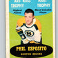 1969-70 O-Pee-Chee #205a Phil Esposito Art/Hart Trophy  Boston Bruins  V1905