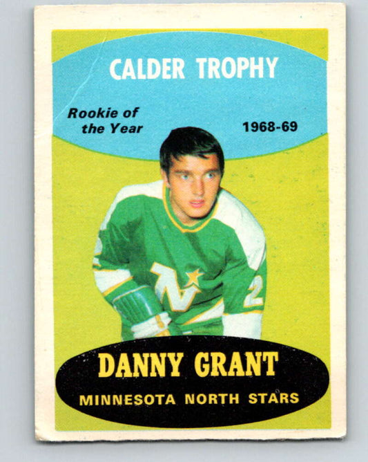 1969-70 O-Pee-Chee #208 Danny Grant Calder Trophy   North Stars  V1917