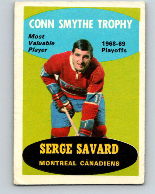 1969-70 O-Pee-Chee #210 Serge Savard Trophy  RC Rookie Canadiens  V1921