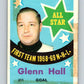 1969-70 O-Pee-Chee #211 Glenn Hall AS  St. Louis Blues  V1928