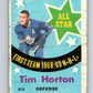 1969-70 O-Pee-Chee #213 Tim Horton AS  Toronto Maple Leafs  V1930