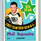 1969-70 O-Pee-Chee #214 Phil Esposito AS  Boston Bruins  V1937