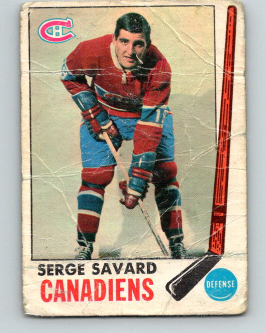 1969-70 O-Pee-Chee #4 Serge Savard RC Rookie Montreal Canadiens V2005