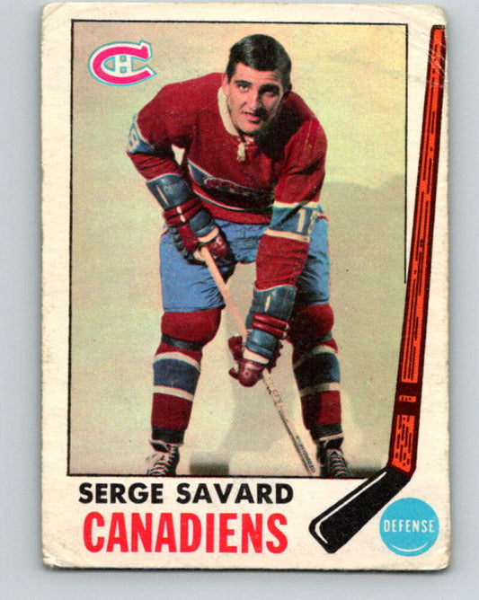 1969-70 O-Pee-Chee #4 Serge Savard RC Rookie Montreal Canadiens V2006