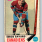 1969-70 O-Pee-Chee #4 Serge Savard RC Rookie Montreal Canadiens V2007