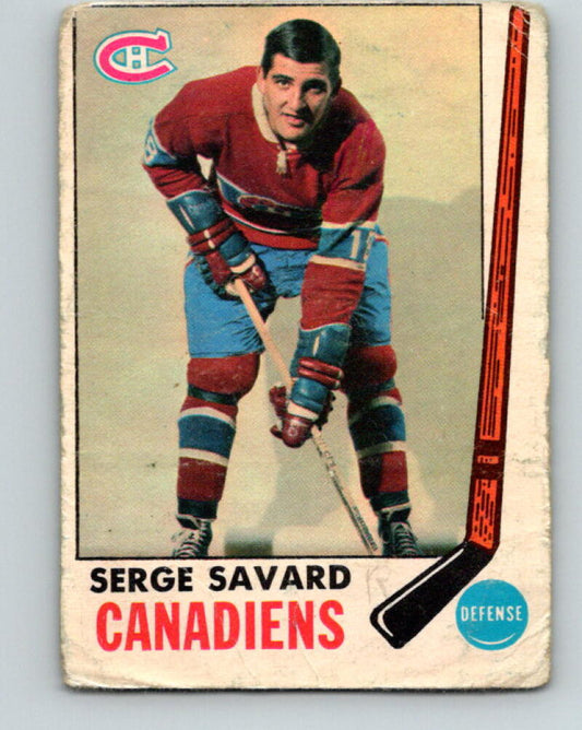 1969-70 O-Pee-Chee #4 Serge Savard RC Rookie Montreal Canadiens V2007