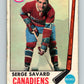 1969-70 O-Pee-Chee #4 Serge Savard RC Rookie Montreal Canadiens V2008