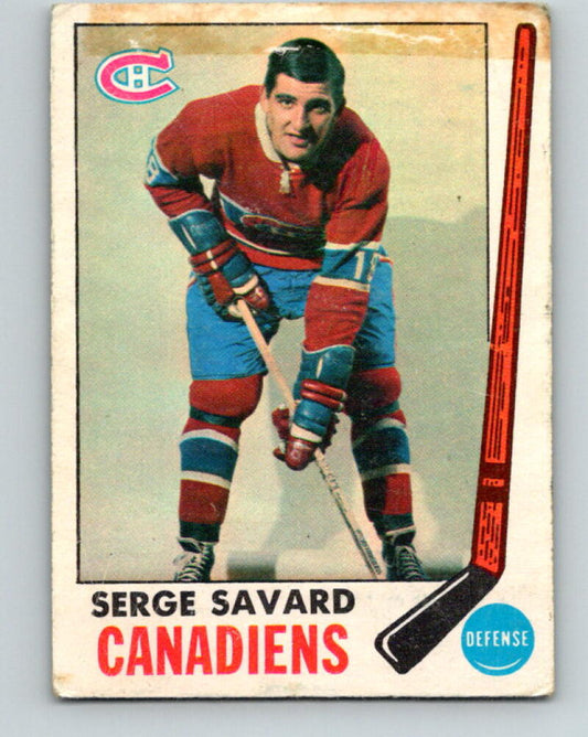 1969-70 O-Pee-Chee #4 Serge Savard RC Rookie Montreal Canadiens V2009