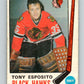 1969-70 O-Pee-Chee #138 Tony Esposito RC Rookie Chicago Blackhawks V2018