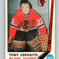 1969-70 O-Pee-Chee #138 Tony Esposito RC Rookie Chicago Blackhawks V2021