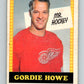 1969-70 O-Pee-Chee #193a Gordie Howe Detroit Red Wings V2027