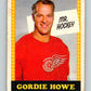 1969-70 O-Pee-Chee #193a Gordie Howe Detroit Red Wings V2030