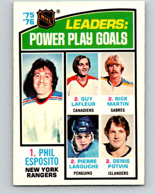 1976-77 OPC #5 Esposito/Lafleur Potvin LL  V2037