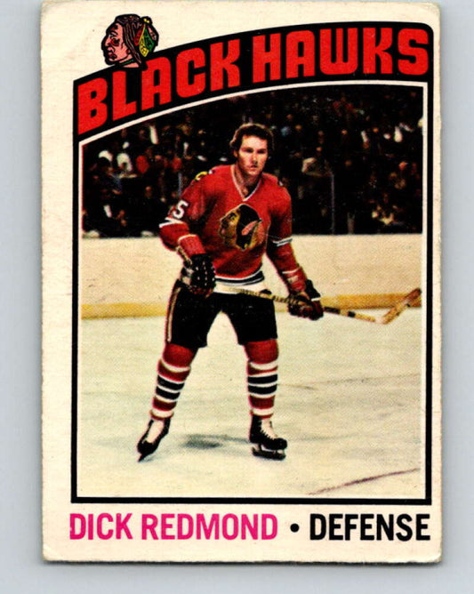 1976-77 OPC #12 Dick Redmond  Chicago Blackhawks  V2040