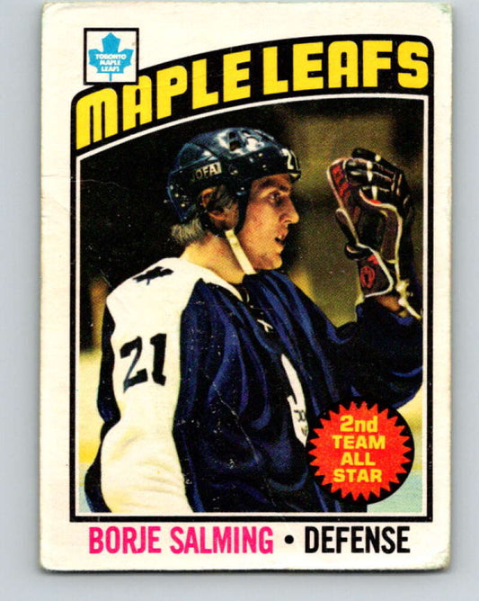 1976-77 OPC #22 Borje Salming  Toronto Maple Leafs  V2046