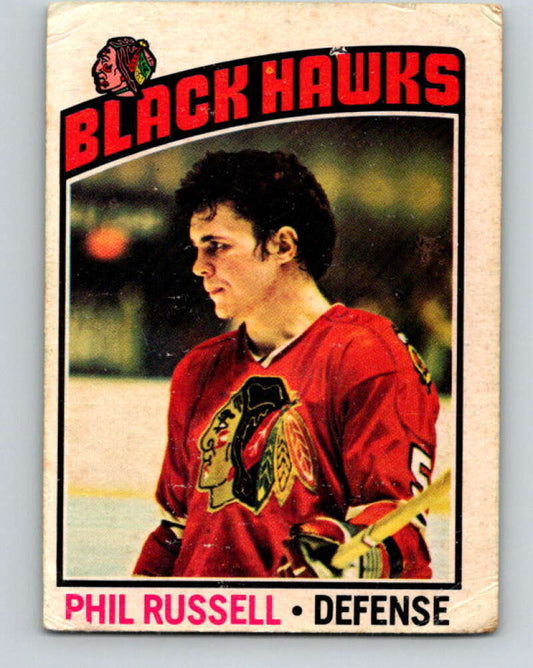 1976-77 OPC #31 Phil Russell  Chicago Blackhawks  V2047