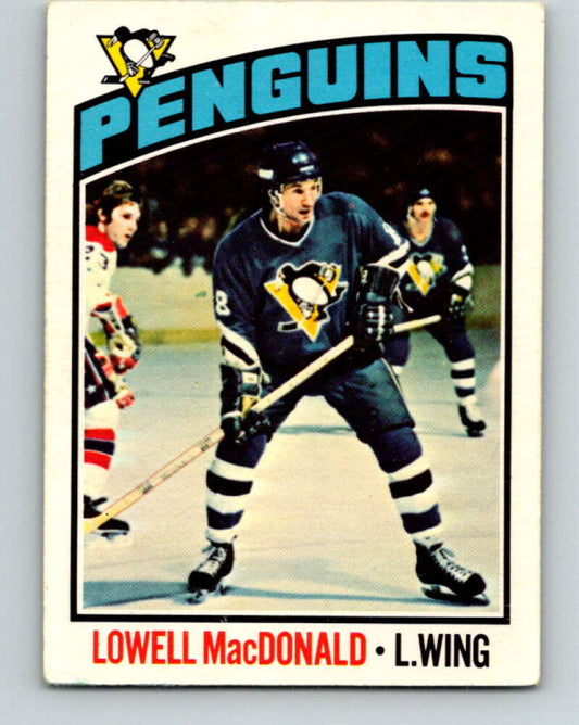 1976-77 OPC #33 Lowell MacDonald  Pittsburgh Penguins  V2048