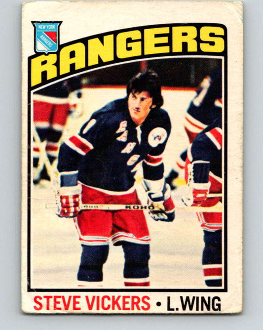 1976-77 OPC #75 Steve Vickers  New York Rangers  V2070
