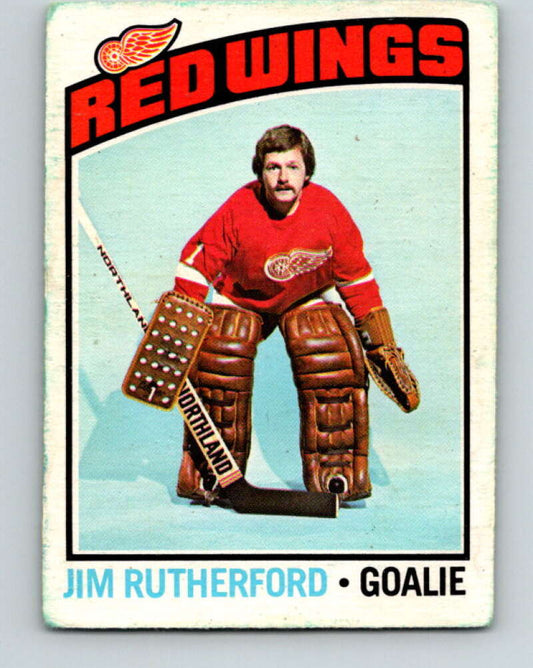 1976-77 OPC #88 Jim Rutherford  Detroit Red Wings  V2078