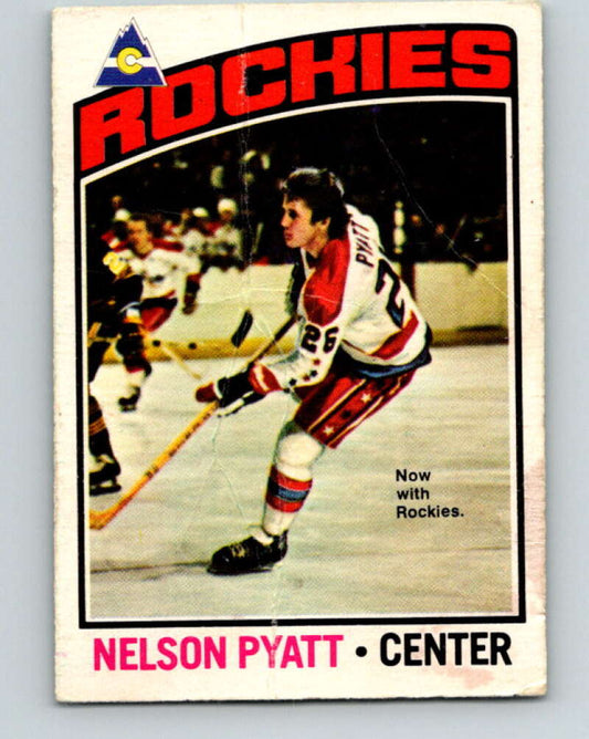 1976-77 OPC #98 Nelson Pyatt  RC Rookie Colorado Rockies  V2082