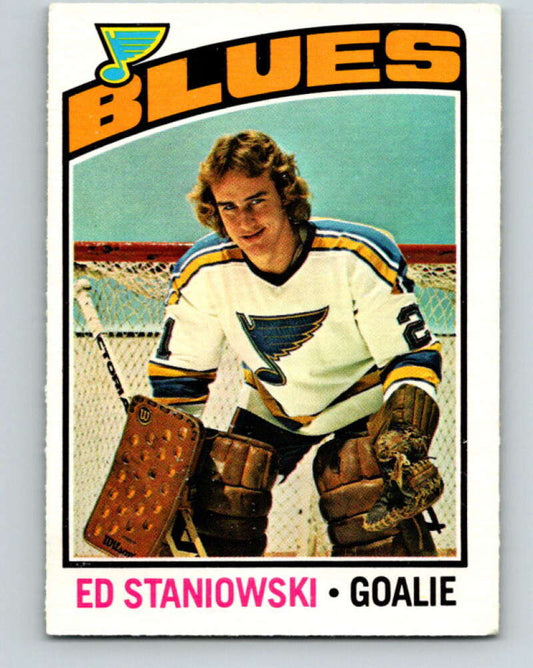 1976-77 OPC #104 Ed Staniowski  RC Rookie St. Louis Blues  V2084