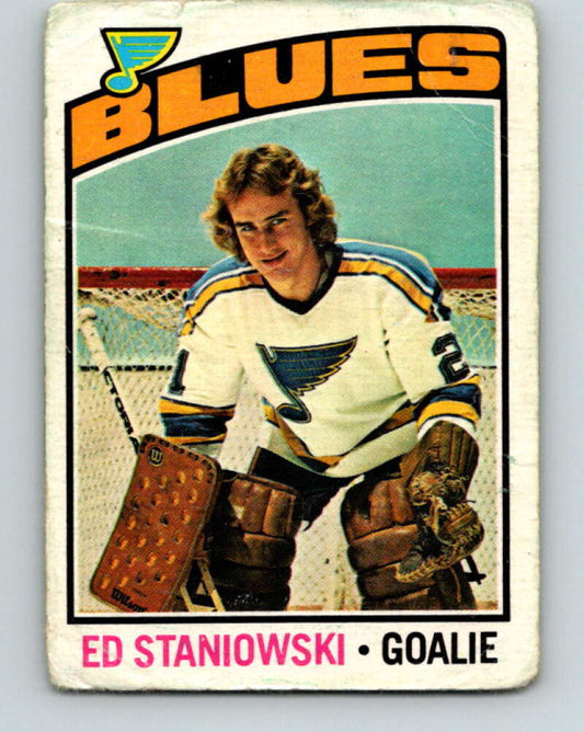 1976-77 OPC #104 Ed Staniowski  RC Rookie St. Louis Blues  V2085