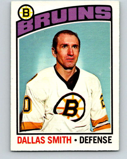 1976-77 OPC #105 Dallas Smith  Boston Bruins  V2086