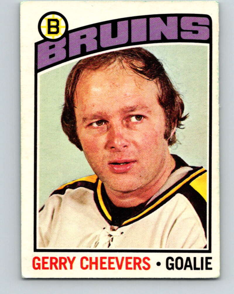 1976-77 OPC #120 Gerry Cheevers  Boston Bruins  V2097
